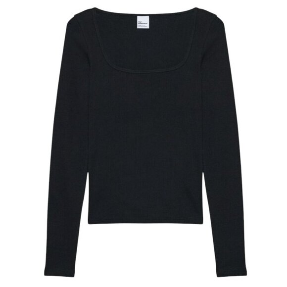 Aritzia TNA HomeStretch™ Rib Squareneck Longsleeve - Picture 3 of 9